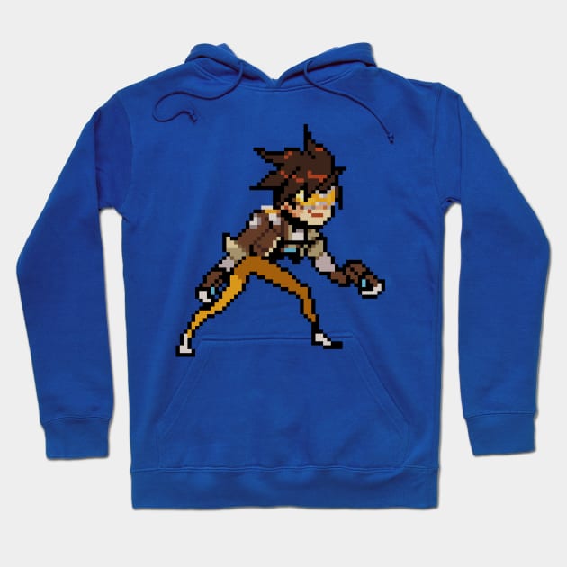 Overwatch - 16-Bit Tracer Hoodie by wyckedguitarist